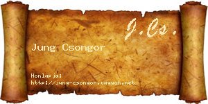 Jung Csongor névjegykártya